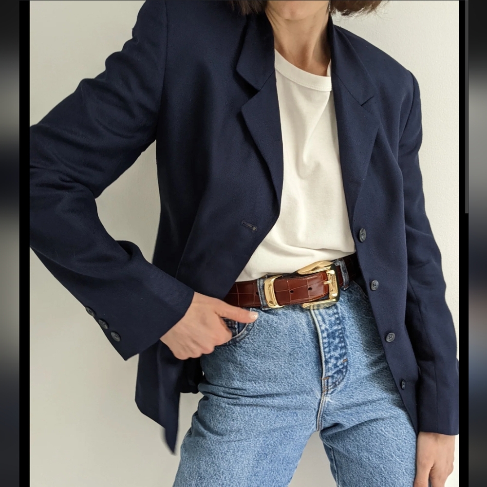 VTG LL BEAN wool cashmere blazer